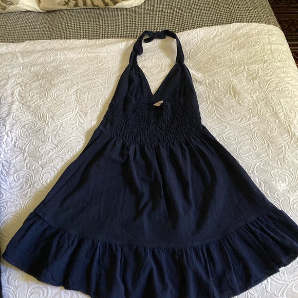 Navy Blue Halter dress Giocam - Picture 2 of 4